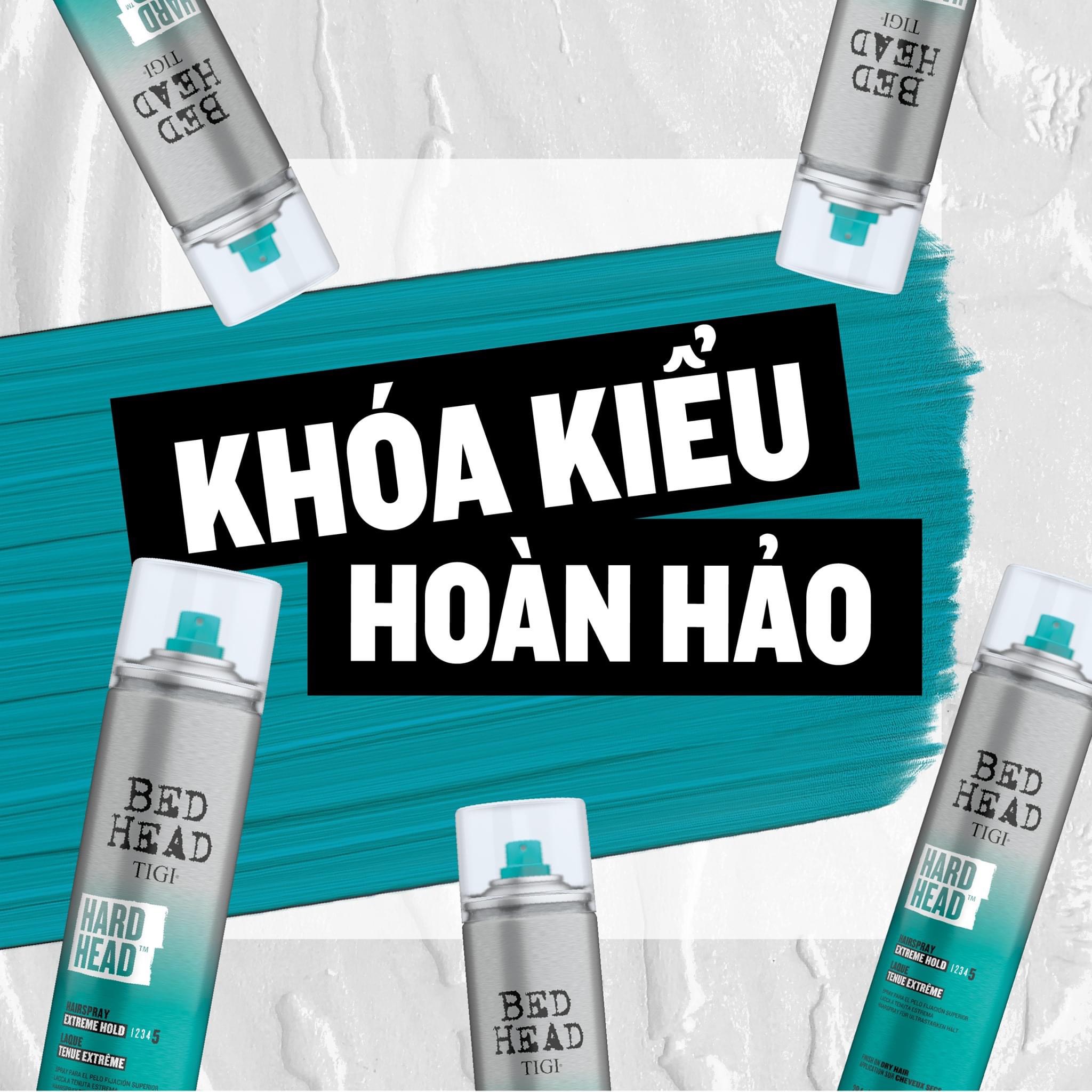 Xịt Giữ Nếp Tóc Tigi Bed Head Hard Head ảnh 2