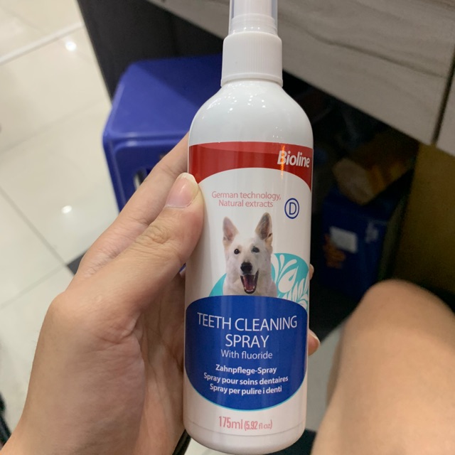 Xịt thơm miệng cho chó mèo Bioline Pet Dental Refreshing Spray ảnh 1