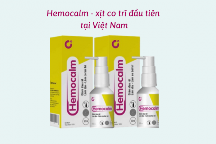 Xịt Trĩ Hemocalm ảnh 2