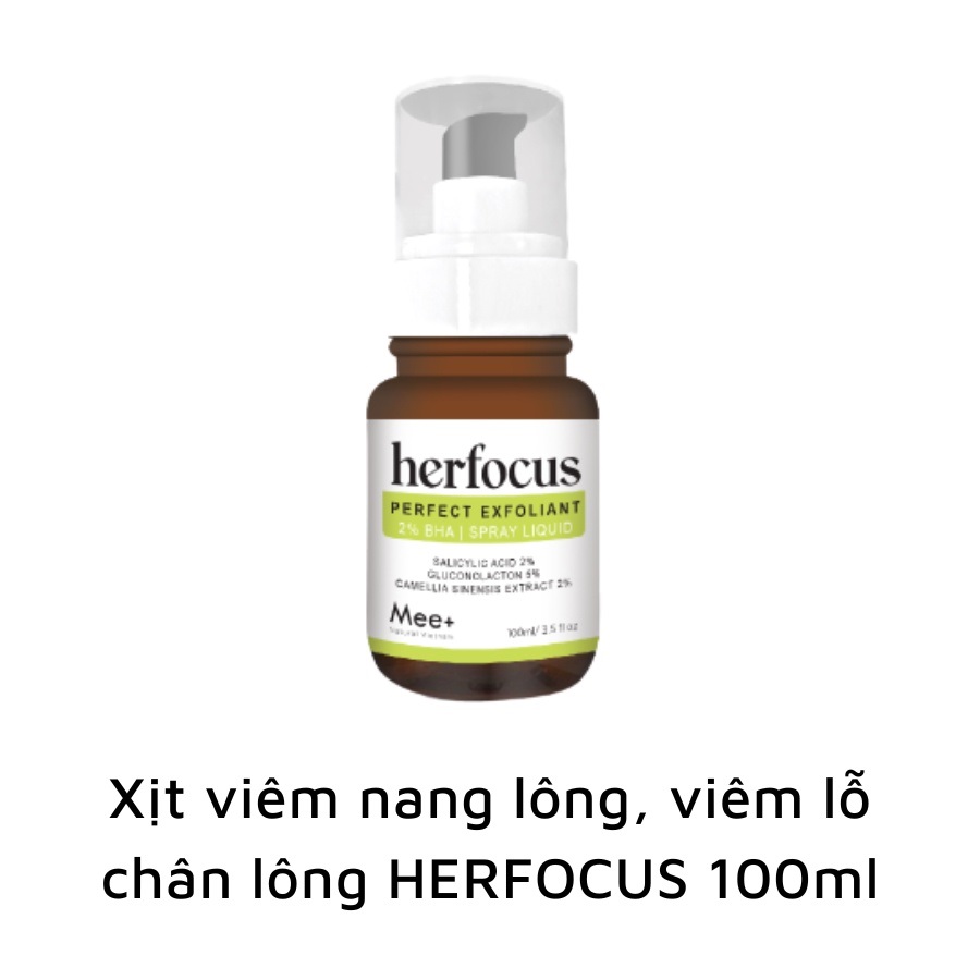 Xịt viêm nang lông HERFOCUS PERFECT EXFOLIANT 2% BHA ảnh 2