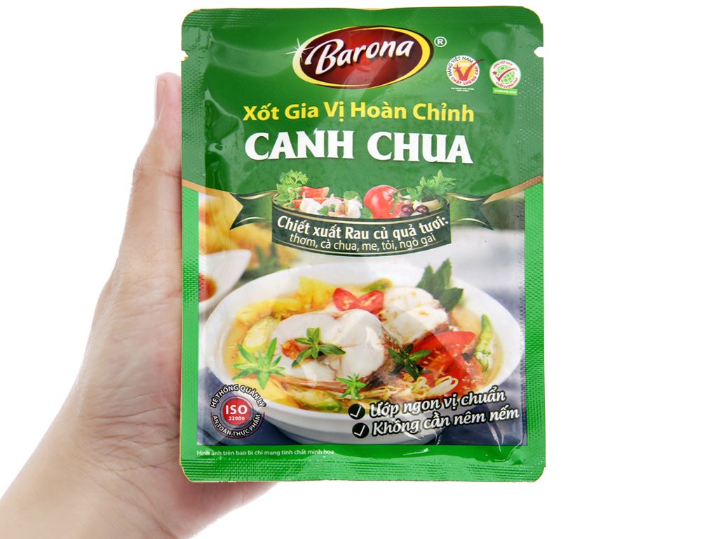 Xốt Gia Vị Hoàn Chỉnh Barona - Canh Chua ảnh 2