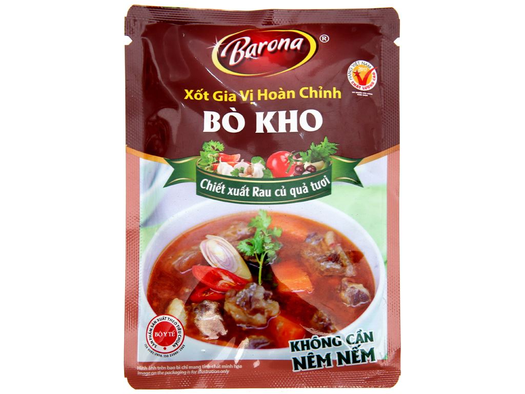 Xốt gia vị hoàn chỉnh bò kho Barona ảnh 1