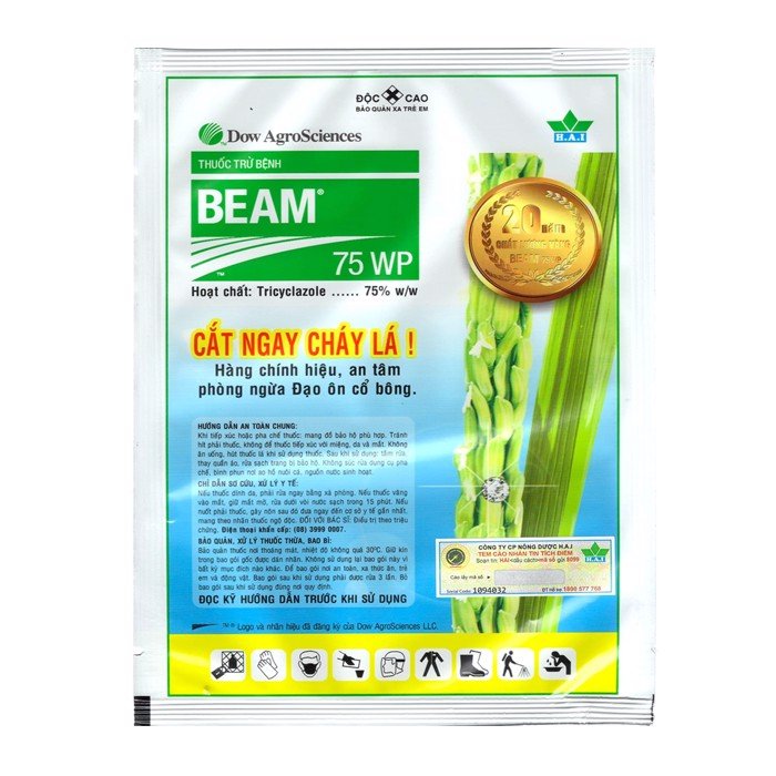 Beam 75WP – Thuốc đặc trị đạo ôn lá, đạo ôn cổ bông ảnh 2