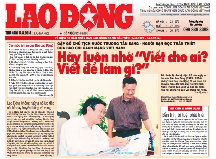 Báo Lao động ảnh 1