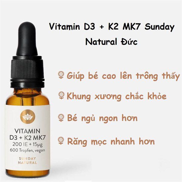 Vitamin D3 K2 MK7 ảnh 2