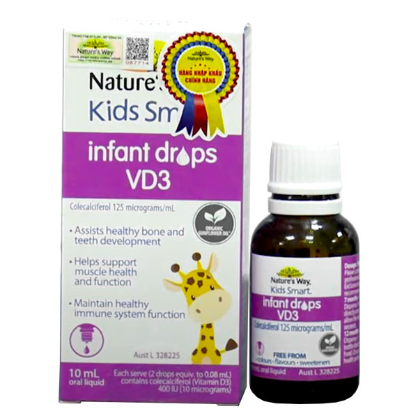 Vitamin Nature's Way Kids Smart Infant Drops VD3 ảnh 2